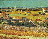 Arles Canvas Paintings - The Harvest Arles